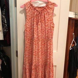 Orange floral Rebecca Taylor dress, 8